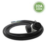 Foto eines Typ-2-Steckers, 3-phasiges 32-A-Kabel mit Kabel