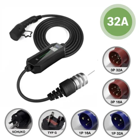 nio-multi-adapter-32a-22kw Foto des 32A-Multiadapter-EV-Ladegerats