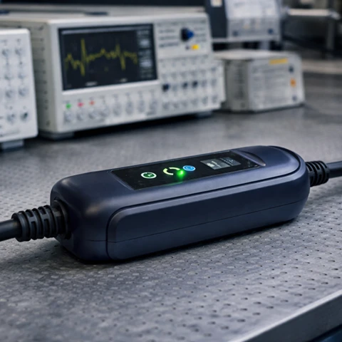 Bild des Ladegeräts bei der Qualitätsprüfung