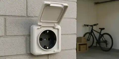 Foto einer Schuko-Steckdose